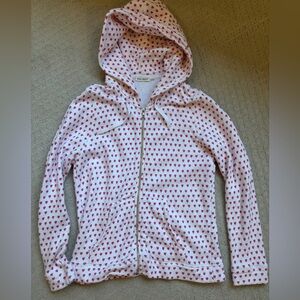Roller Rabbit Pink Heart Print Women’s Hoodie